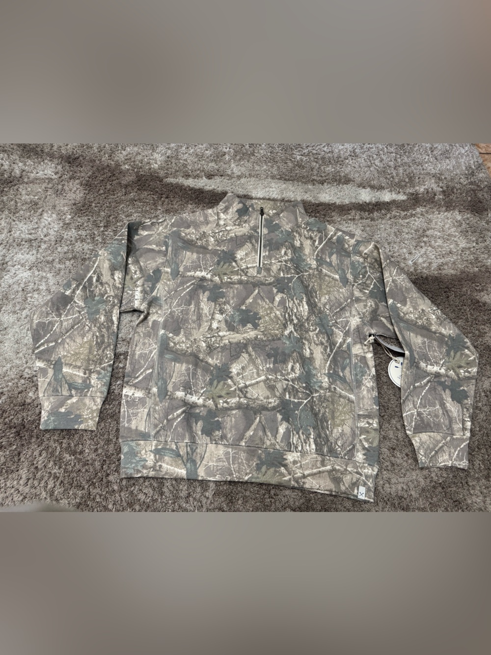 Vineyard crew half zip in camo